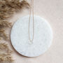 Minimalist Crystal Quartz Gemstone Silk Cord Necklace, thumbnail 1 of 6