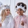 Silver Sequin And Pom Pom Princess Crown, thumbnail 4 of 7