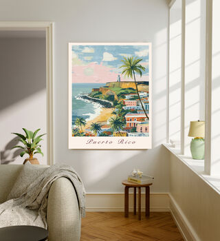Pureto Rica Coastal Travel Art Print, 5 of 5