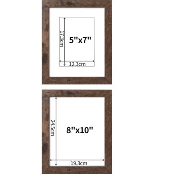 Pack Of Two Picture Frames 5x7 8x10 Wall And Tabletop, 5 of 11