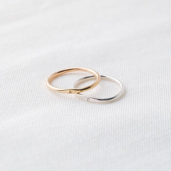 Mini Initial Signet Ring, 2 of 5