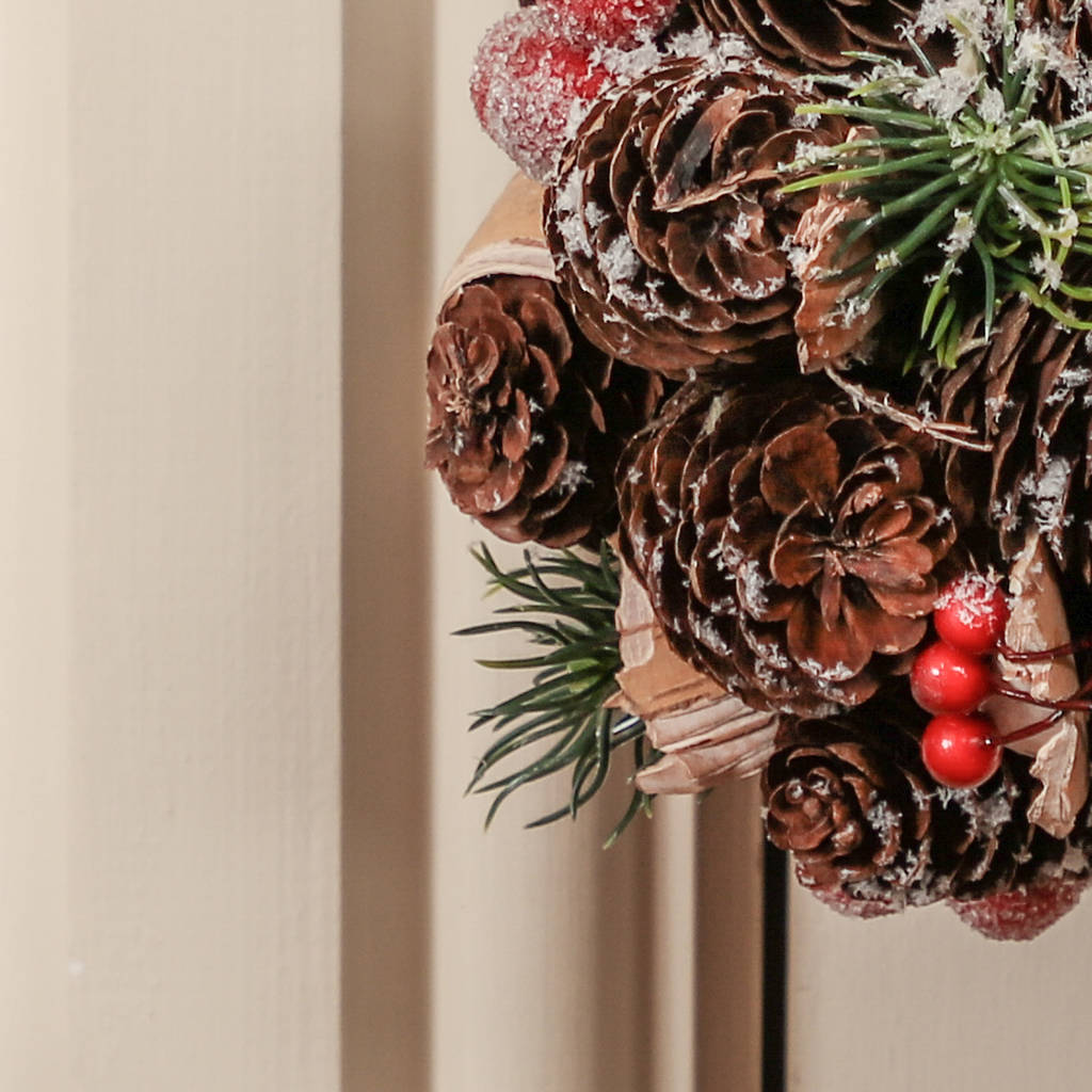 Handmade Natural Christmas Door Hanging Decoration By Dibor
