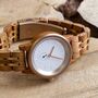 Valencia Women’s Wooden Watch – Natural Wood Timepiece Gift With Personalisation Option, thumbnail 4 of 5