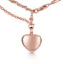 Nugget Chain Heart Urn Ashes Bracelet – Rose Gold Plate, thumbnail 3 of 7