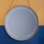 Personalised Quote Round Mirror, thumbnail 1 of 3