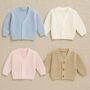 Personalised Ribbed Knitted Baby Cardigan, thumbnail 6 of 7