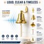 Marine Brass Wall Hanging Bell, thumbnail 8 of 12