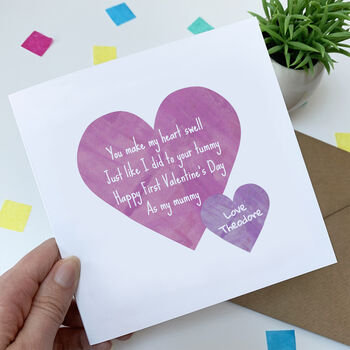 First Valentine's Day As Mummy Card, 2 of 2