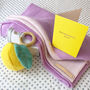 New Mum's Personalised Cashmere Shawl And Lemon Teether, thumbnail 1 of 9