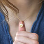 Gold Plated Four Leaf Clover Necklace, thumbnail 2 of 9