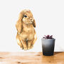 Brown Bunny Wall Sticker, thumbnail 1 of 2