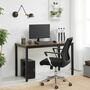 Industrial Office Desk With Metal Frame Multi Use Table, thumbnail 2 of 8