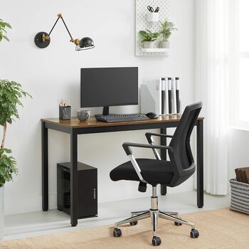 Industrial Office Desk With Metal Frame Multi Use Table, 2 of 8