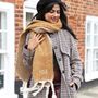 Personalised Camel Two Tone Winter Scarf, thumbnail 4 of 5