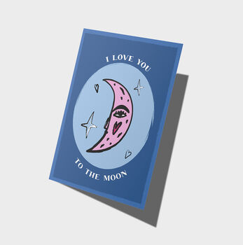 Love You To The Moon | Anniversary Card, 2 of 3