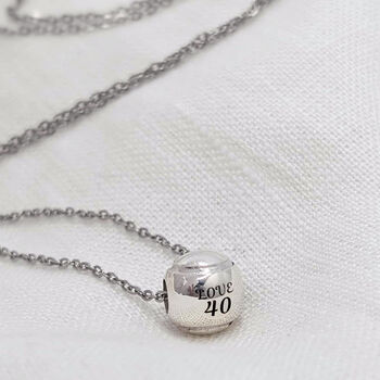 Tennis Ball Bead Charm With Personalised Text, 3 of 7