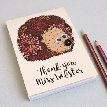 Personalised Embroidered Woodland Animal Notepad, 4 of 8