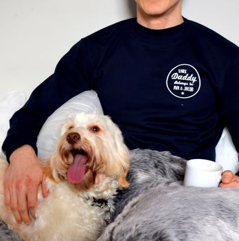 Personalised This Dad Belongs To Jumper, 2 of 7