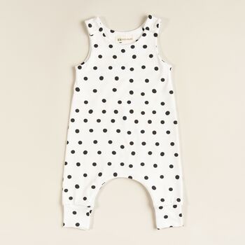 Wonky Dots Romper, 3 of 6