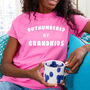 'Outnumbered By Grandkids' Grandma Tshirt, thumbnail 3 of 12