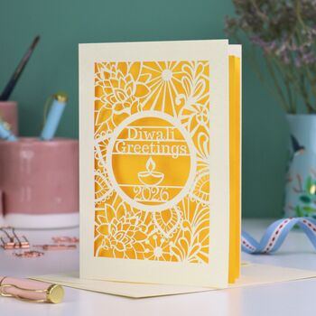 Papercut Diwali Card, 7 of 7