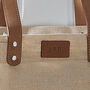 Premium Embossed Leather / Jute Bag, thumbnail 2 of 2