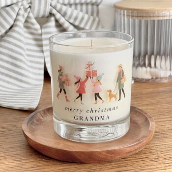 Personalised Merry Christmas Soy Candle, 2 of 7