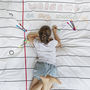 Doodle Duvet Cover Single, To Personalise + 10 Pens, thumbnail 1 of 6