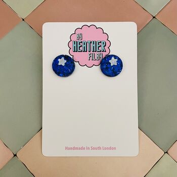Blueberry Resin Earrings / Summer Fruit Gift, 2 of 5