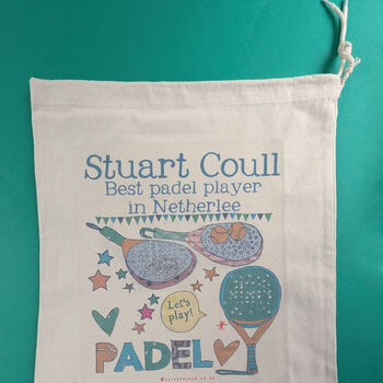 Personalised Padel Tennis Kit Bag, 8 of 9