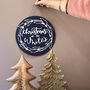 Personalised Family Name Christmas Sign, thumbnail 1 of 6