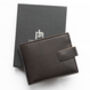 Men's Luxury Brown Leather Wallet Notecase Design Rfid Safe Personalised, thumbnail 6 of 6