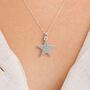 Twinkling Sterling Silver Star Necklace, thumbnail 1 of 12