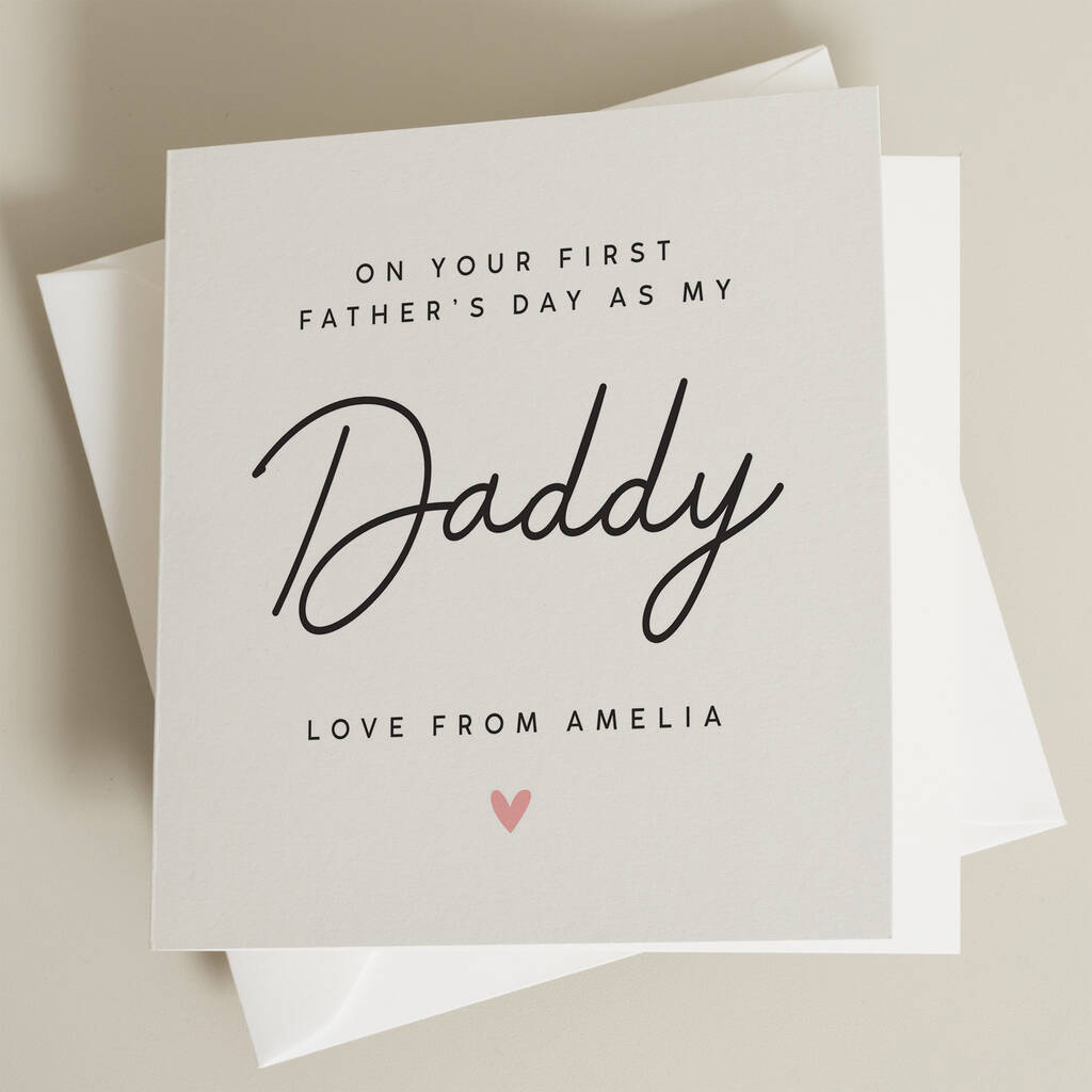 Personalised 1st Fathers Day Card By Twist Stationery