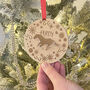 Snowflake Wreath Pet Horse Wood And Acrylic Decoration, thumbnail 1 of 6