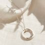 Personalised Two Russian Ring Wabi Sabi Necklace, thumbnail 3 of 7