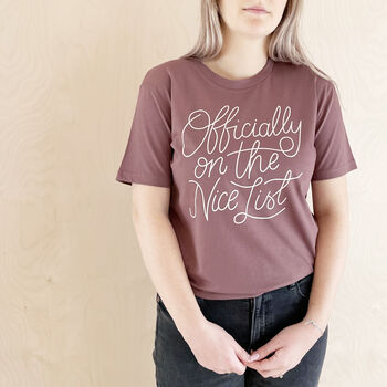 Parent And Child 'On The Nice List' T Shirt Set, 2 of 10