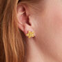 Gold Plated Sterling Silver Flower Stud Earrings, thumbnail 4 of 7