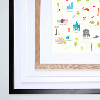 Map Of East London And The City Art Print, 3 of 3