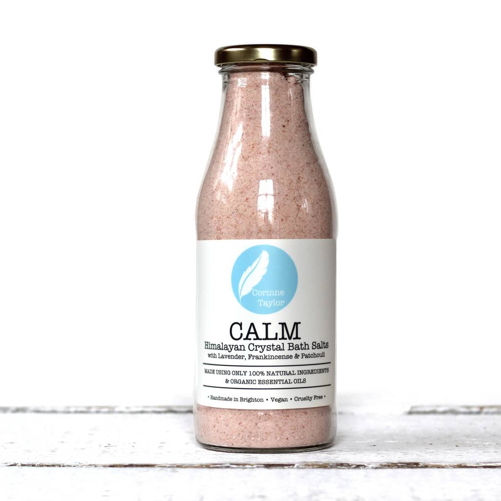 calm himalayan crystal bath salts by corinne taylor