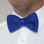 Royal Blue Knitted Neck Tie In 100% Soft Polyester, thumbnail 9 of 11