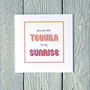 Personalised Tequila Sunrise Card, thumbnail 2 of 2