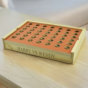 Vintage Style Wooden Four In A Line Game, 2 of 6