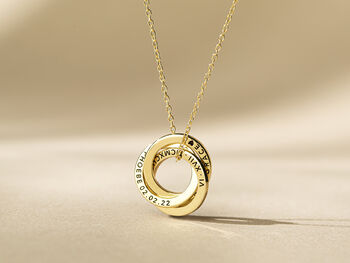 Personalised Russian Ring Necklace, 10 of 12