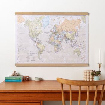 Canvas Classic Map Of The World, 2 of 7