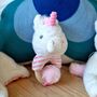 100% Recycled Unicorn Ring Rattle, thumbnail 1 of 2