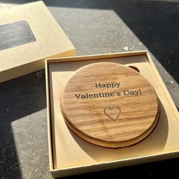 Personalised Premium Solid Wood Wireless Charger, 7 of 12