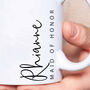 Personalised Bridal Party Sideways Bridesmaid Mug, thumbnail 4 of 4