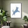 Custom Dog Silhouette Pet Portrait Gift, thumbnail 5 of 9