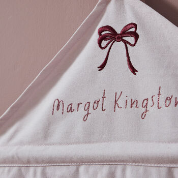 Personalised Pink Fabric Hanging Advent Calendar, 2 of 4